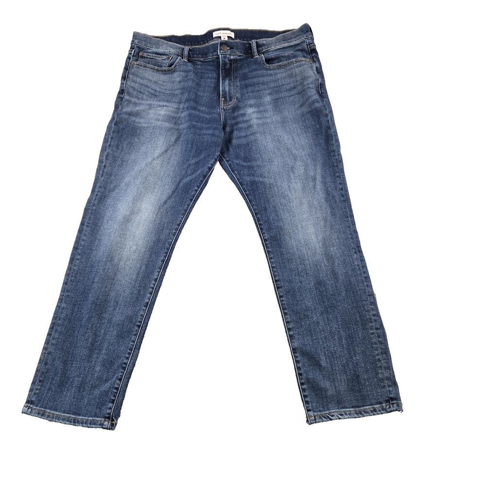 Lucky Brand Men's Athletic Straight‎ Denim Jeans Distressed Size 39" X 29.5"